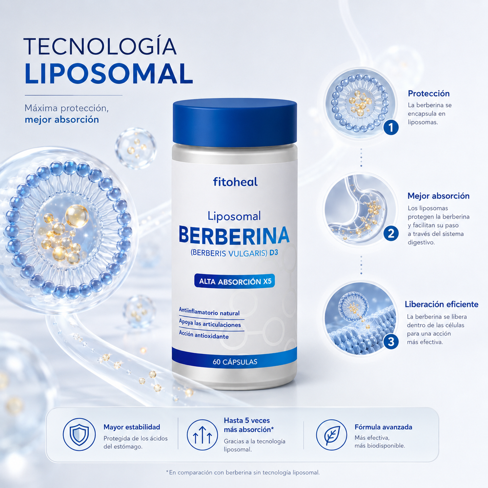 <strong>No es solo berberina. Es berberina liposomal.</strong>